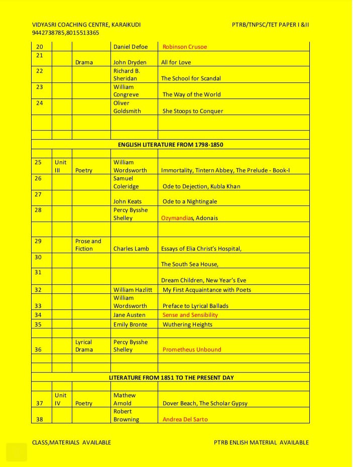timetable